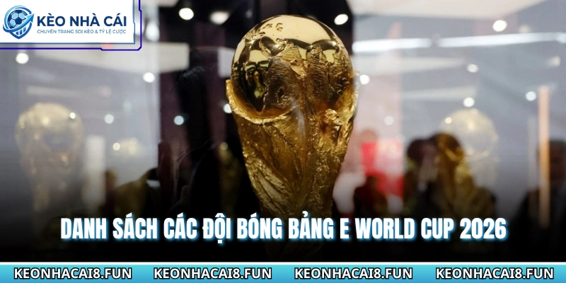 Bảng E World Cup 2026 - Nhận Định Tương Quan Các Đội Bóng 1 Danh sách các đội bóng bảng E World Cup 2026
